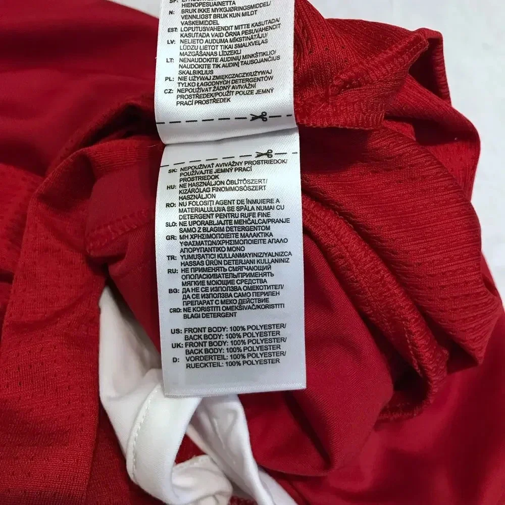 Adidas NWOT Red Generic Team Jersey Men 2XL